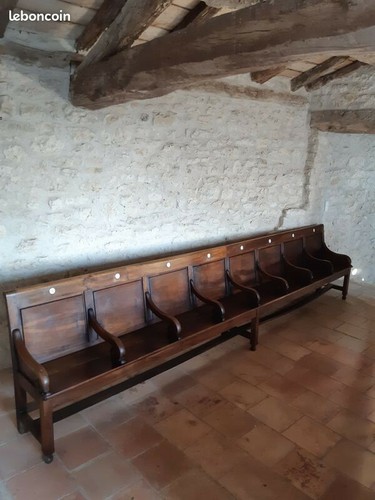 Banc église noyer - d'église,