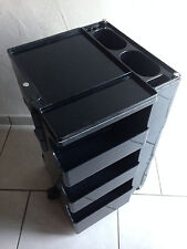 Desserte Noir BOBBY joe colombo-vintage 70-Prisunic-pop art-loft-design70-