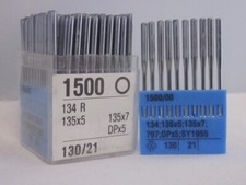 Aiguilles pour machine à coudre DPx5 / 134/ 135x5/ SY 1955 Nm 130/21 Durkopp ...