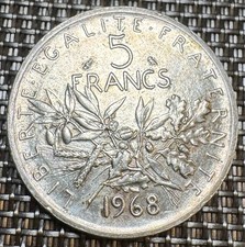 PIECE 5 FRANCS SEMEUSE 1968 EN