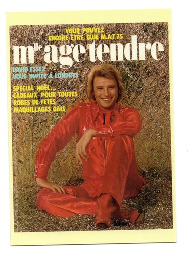 Johnny hallyday carte postale - johnny,