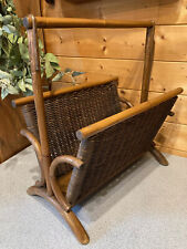 Superbe porte revue en rotin, fabrication artisanale, made in  France. 1970