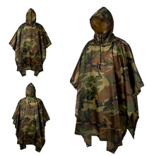 Poncho de Pluie Plein Air Respirant imperméable pour Activité plein air Camo