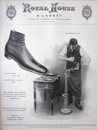 Publicité presse 1906 bottine - presse,