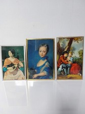 3 TABLEAUX ANCIEN REPRODUCTION  CADRE DÉCORATION VINTAGE 