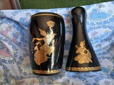 quille bois laqué ? boite porte bouteille décoration hindou ?