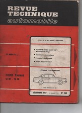 Revue Technique RTA Ford Taunus 12M 15M TS P6 coupé berline break 1967