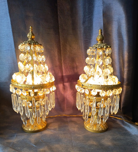 Ancienne paire lampes - de,