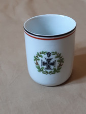 Tasse porcelaine patriotique allemande Croix de fer Grande Guerre 1914-1918