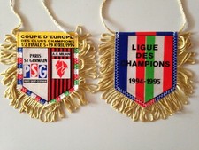 FANION 1/2 FINALE COUPE D'EUROPE 5 - 19 AVRIL 1995 // PARIS PSG - MILAN AC