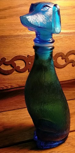 Rare bouteille empoli chien - bouteille,