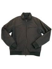 Blouson bomber en nylon bleu