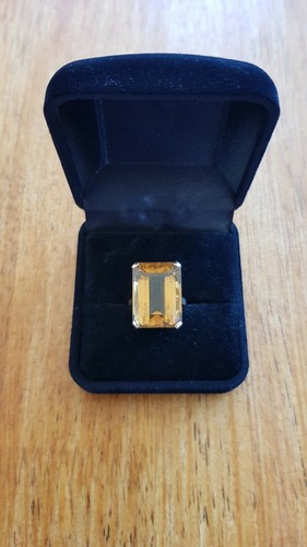 Bague carats et citrine - bague, or