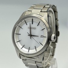 Montre homme SEIKO solaire radiocommandée cadran blanc 40 mm à énergie solaire