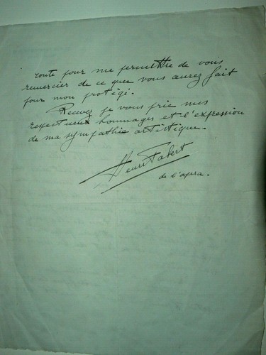 Lettre concert radisse henri - lettre,