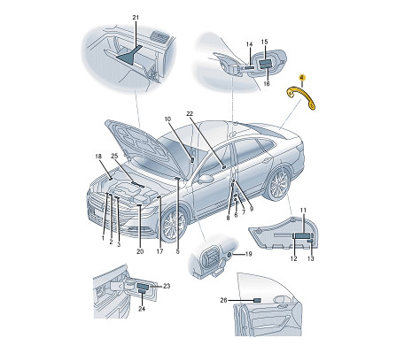 Autocollant roue secours - de,