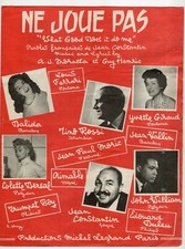 DALIDA PARTITION NE JOUE PAS