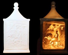 VEILLEUSE LITHOPHANIQUE 1900 /