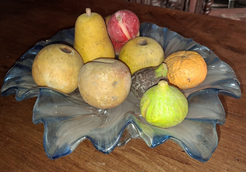 Ensemble fruits en marbre - ensemble,