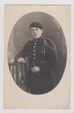 Carte Photo - 4 Régiment de CHASSEURS Datée du 18.8.45  " Marcel "