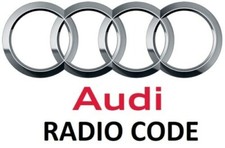AUDI CODE pour la RADIO décodage RNS-E Navigation Concert Chorus SAFE À DISTANCE