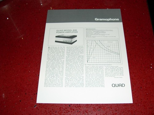 Quad model 606 power amplifier - model,