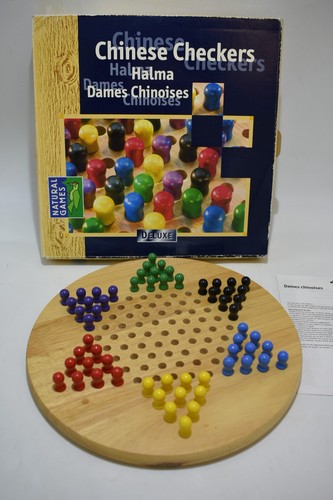 Dames chinoises bois halma - dames,