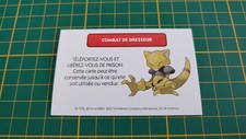 Combat de dresseur libérez-vous de prison jeu Monopoly Pokémon édition Kanto c43
