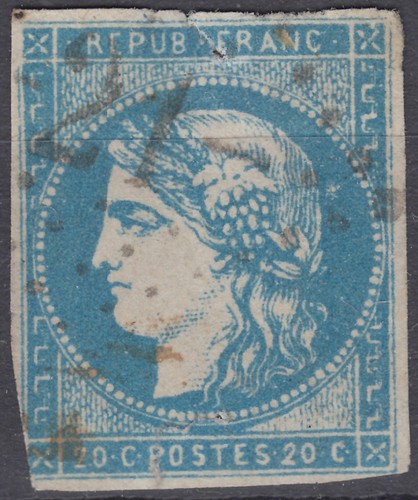 1870 ceres bordeaux 20c - 1870, bleu