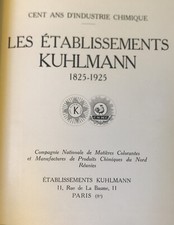 DOC PUBLICITAIRE KUHLMANN ÉTABLISSEMENT EX LIBRIS SÉNATEUR KUHLMANN 1925 Rare