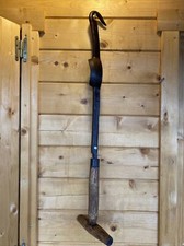 (n°1 ) old tool, OUTIL ANCIEN, PAROIR A TALONNIÈRE DE SABOTIER XIXe Signé