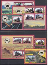 PK23612/ LIBERIA – LOCOMOTIVES – 2014 MINT MNH BLOCKS & SOUVENIR SHEETS