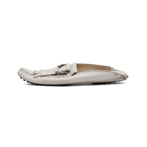 Tods mule cuir blanc avec - en,