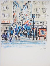 Robert SAVARY : Rue animée