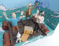 ✅  Panorama figurine Tintin et Milou RADEAU Bd COKE EN STOCK HERGE / MOULINSART