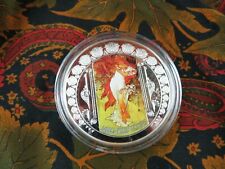 grosse medaille boite ttb etat mucha  jaro printemps les quatre saisons