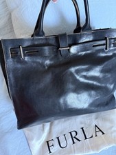 Sac cabas Furla en cuir noir