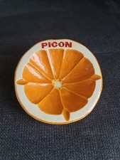 cendrier publicitaire ancien PICON orange Vintage Proceram déco Bar Café 