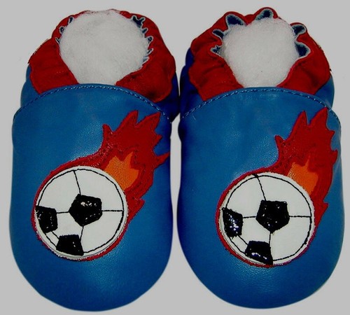 Chaussons cuir souple - en,