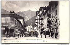 74 CHAMONIX - rue principale et le Brevent