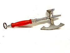 Ancien Couperet à viande soviétique avec attendrisseur de boucher URSS