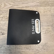 CLASSEUR NOIR VIDE POUR PIN'S PINS 3 PLANCHES Et 3 INTERCALAIRES Transparents