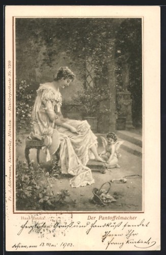 Carte postale artiste - d'artiste, hans