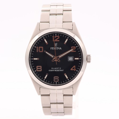 40mm festina f20437 black dial - festina,