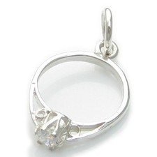 Bague de fiançailles breloque