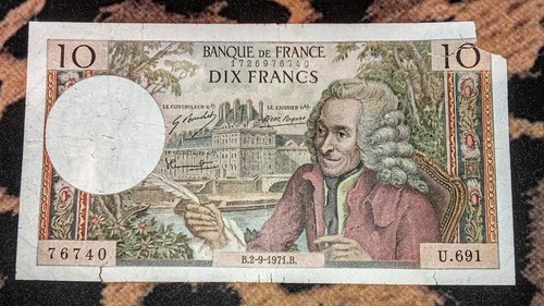 Billet francs voltaire - billet,