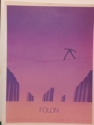 Reproduction affiche folon - affiche, de