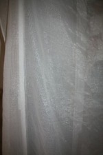 rideau voilage 140*240  blanc rayures