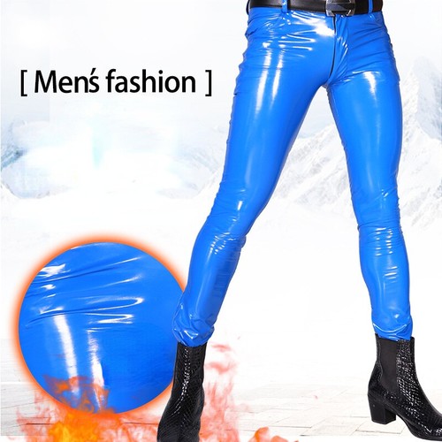Hommes faux latex leggings - latex,