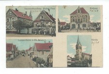 CPA LAMPERTHEIM - SPEZERELHANDULNG MICHEL FREY - RATHAUS - KIRCHE - RUE